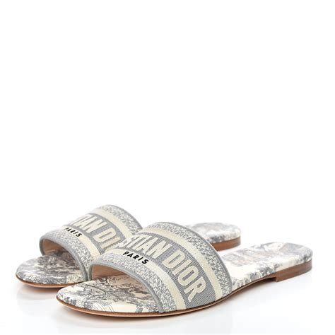 gray dior slides|Dior slippers women.